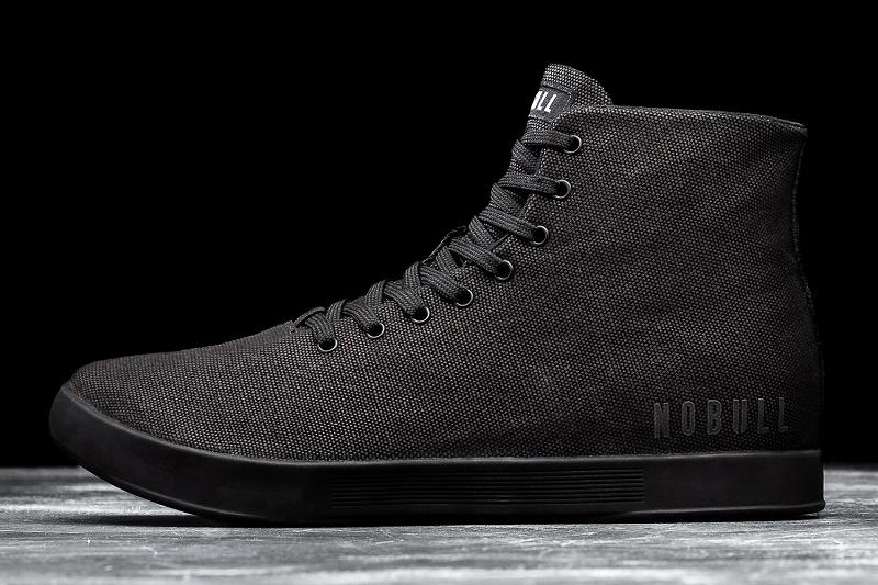 Men's Nobull High-Top Canvas Trainers Black | SG O2386K